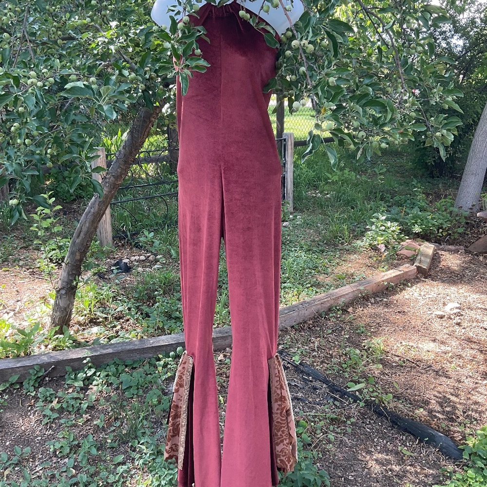 Handmade Velvet Festival jumpsuit/pants